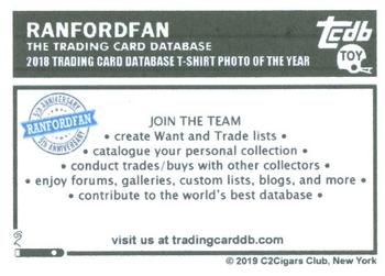 2019 C2Cigars TCDB Business Card - Autographs #TOY ranfordfan Back