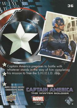 2017 Upper Deck Marvel Cinematic Universe #36 Captain America Back