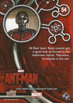 2017 Upper Deck Marvel Cinematic Universe #54 Ant-Man Back