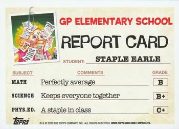 2020 Topps Garbage Pail Kids: Late to School #40a Staple Earle Back