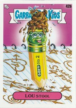 2020 Topps Garbage Pail Kids: Late to School #42b Lou Stool Front