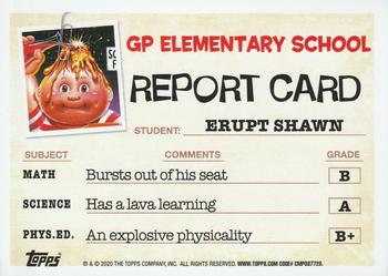 2020 Topps Garbage Pail Kids: Late to School #85a Erupt Shawn Back