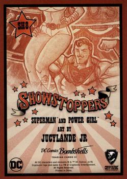 2019 Cryptozoic DC Bombshells Series 3 - Showstoppers #SH8 Superman / Power Girl Back