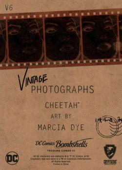 2019 Cryptozoic DC Bombshells Series 3 - Vintage Photographs #V6 Cheetah Back