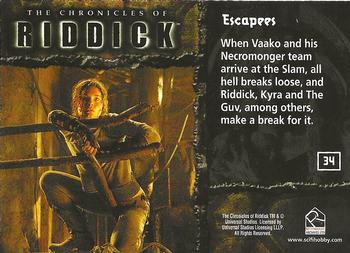 2004 Rittenhouse The Chronicles of Riddick #34 Escapees Back