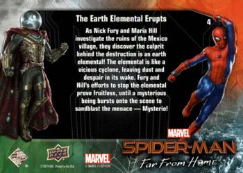 2019 Upper Deck Marvel Spider-Man Far From Home #4 The Earth Elemental Erupts Back