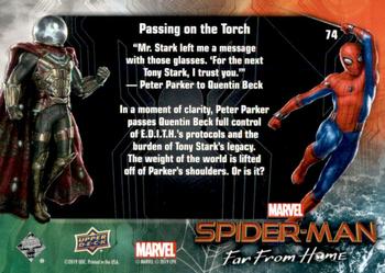 2019 Upper Deck Marvel Spider-Man Far From Home #74 Passing on the Torch Back
