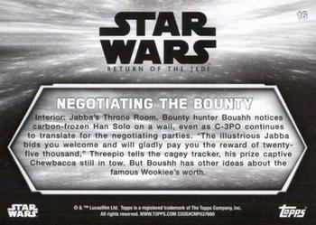 2020 Topps Star Wars Return of the Jedi Black & White #16 Negotiating the Bounty Back