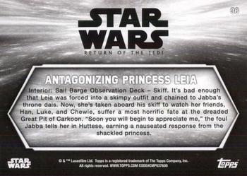 2020 Topps Star Wars Return of the Jedi Black & White #36 Antagonizing Princess Leia Back
