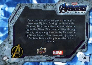 2020 Upper Deck Marvel Avengers Endgame & Captain Marvel #66 Captain of Thunder Back