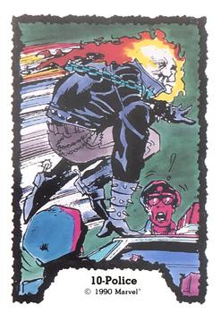 1990 Comic Images Ghost Rider #10 Police Front