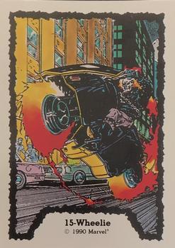 1990 Comic Images Ghost Rider #15 Wheelie Front