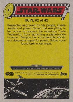 2019 Topps Star Wars Journey to Star Wars The Rise of Skywalker - Green #2 The Queen's Futile Efforts Back