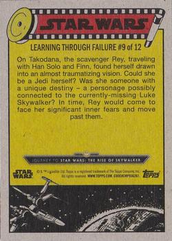 2019 Topps Star Wars Journey to Star Wars The Rise of Skywalker - Green #51 Falling to Fear Back