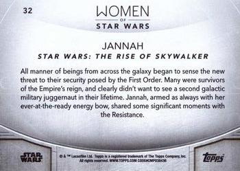 2020 Topps Women of Star Wars #32 Jannah Back