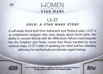 2020 Topps Women of Star Wars #39 L3-37 Back