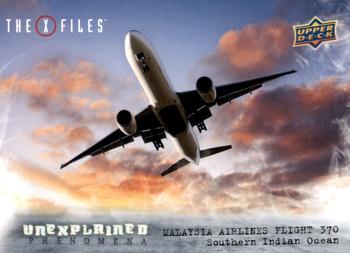 2019 Upper Deck The X-Files UFOs and Aliens Edition - Unexplained Phenomena #UP-5 Malaysia Airlines Flight 370 Front