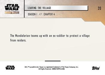 2019 Topps Now Star Wars: The Mandalorian #20 Leaving the Village Back