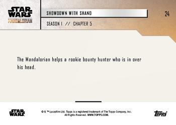 2019 Topps Now Star Wars: The Mandalorian #24 Showdown With Shand Back