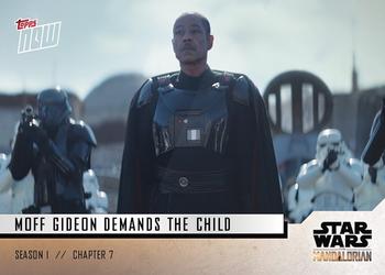 2019 Topps Now Star Wars: The Mandalorian #34 Moff Gideon Demands the Child Front