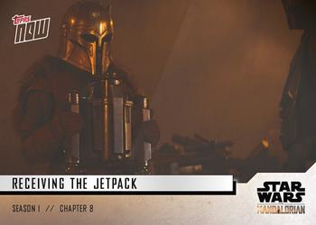 2019 Topps Now Star Wars: The Mandalorian #37 Receiving the Jetpack Front