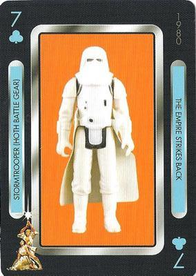 2019 NMR Distribution Star Wars Vintage Kenner Action Figures Playing Cards #7♣ Stormtrooper Front