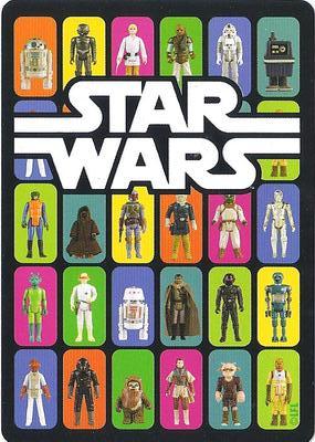 2019 NMR Distribution Star Wars Vintage Kenner Action Figures Playing Cards #6♣ Wicket W. Warrick Back