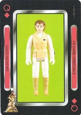 2019 NMR Distribution Star Wars Vintage Kenner Action Figures Playing Cards #Q♦ Leia Organa Front