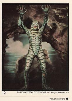 1980 Topps You'll Die Laughing Creature Feature - Stickers #10 The Creature Front