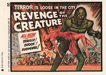 1980 Topps You'll Die Laughing Creature Feature - Stickers #20 Revenge Of The Creature Front
