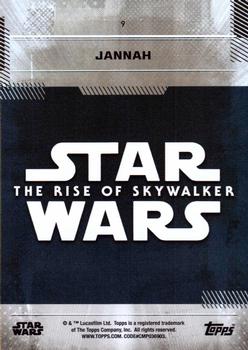 2019 Topps Star Wars: The Rise of Skywalker - Green #9 Jannah Back