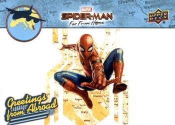 2019 Upper Deck Marvel Spider-Man Far From Home - Greetings From Abroad #GFA-15 England Front