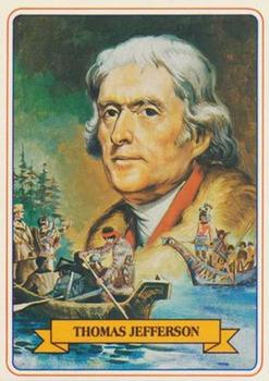 1984 Campbell Taggart Know the Presidents #3 Thomas Jefferson Front