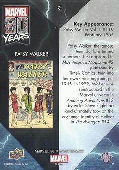 2019 Upper Deck Marvel 80th Anniversary - Color Spike #9 Patsy Walker Back