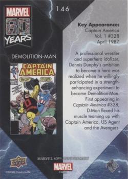 2019 Upper Deck Marvel 80th Anniversary - Color Spike #146 Demolition-Man Back