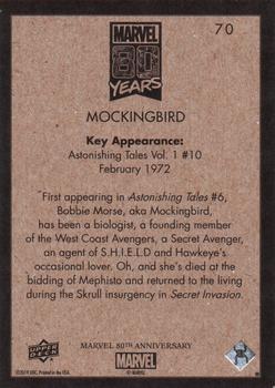 2019 Upper Deck Marvel 80th Anniversary - Retro #70 Mockingbird Back