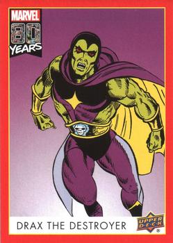 2019 Upper Deck Marvel 80th Anniversary - Retro #80 Drax The Destroyer Front