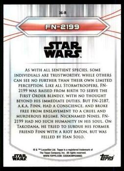 2020 Topps Chrome Star Wars Perspectives Resistance vs. the First Order #36-R FN-2199 Back