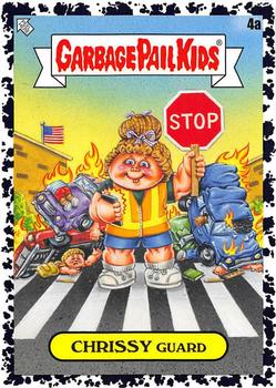 2020 Topps Garbage Pail Kids: Late to School - Bruised Black #4a Chrissy Guard Front