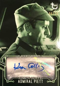 2020 Topps Star Wars Return of the Jedi Black & White - Autographs Green Hue Shift #NNO Kenneth Colley Front