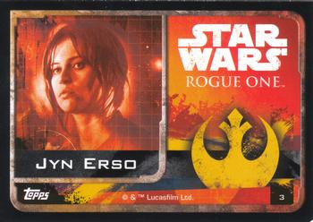 2016 Topps Star Wars Rogue One (German Edition) #3 Jyn Erso Back