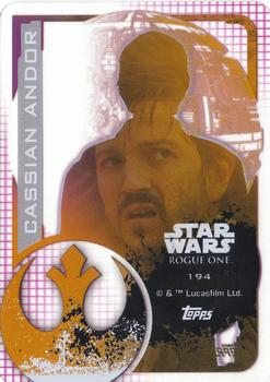 2016 Topps Star Wars Rogue One (German Edition) #194 Cassian Andor Back