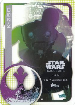 2016 Topps Star Wars Rogue One (German Edition) #196 K-2SO Back