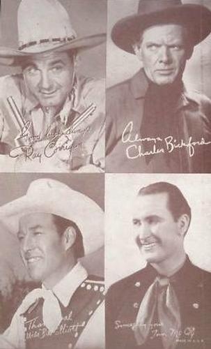 1947 Exhibits All-Star Cowboys #NNO Ray Corrigan / Charles Bickford / Wild Bill Elliott / Tim McCoy Front