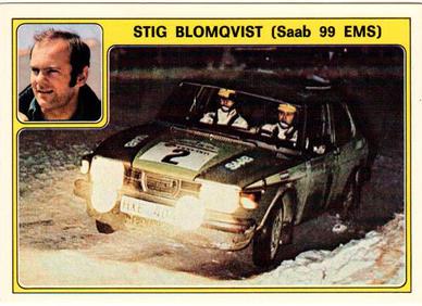 1977 Panini Super Auto Stickers #42 Stig Blomqvist (Saab 99 EMS) Front