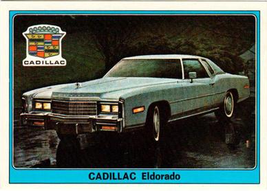 1977 Panini Super Auto Stickers #75 Cadillac Eldorado Front