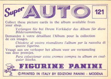 1977 Panini Super Auto Stickers #121 Ford Capri II L Back