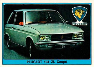 1977 Panini Super Auto Stickers #155 Peugeot 104 ZL Coupé Front