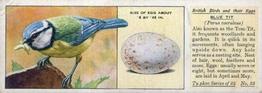 1936 Ty-phoo Tea British Birds and Their Eggs #22 Blue Tit Front