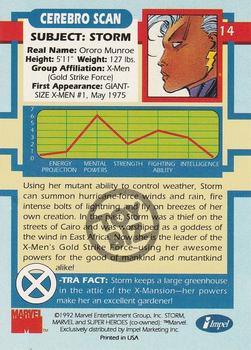 1992 Impel The Uncanny X-Men - Toy Biz #14 Storm Back